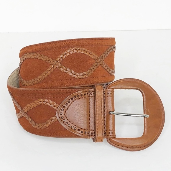 Another line Brown leather/suede belt - Picture 4 of 13